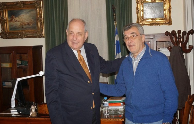 Ο Τέρενς Κουΐκ στη Λέσβο